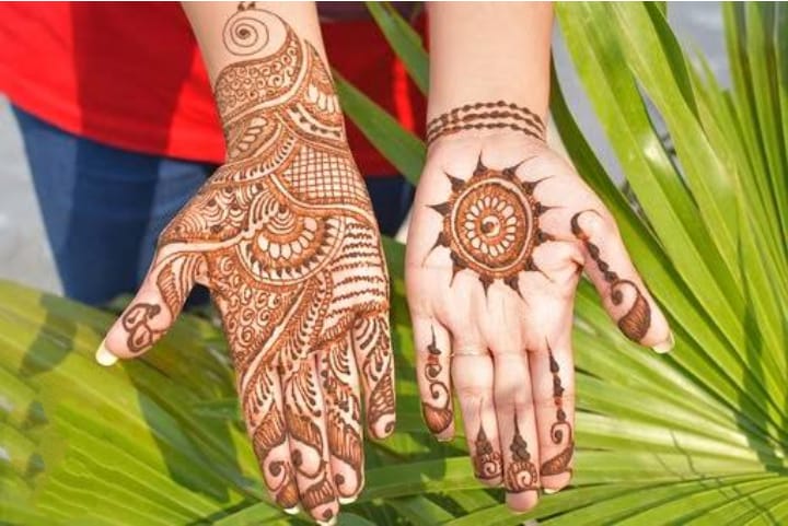 Ilutrasi tangan pengantin di henna/pacar @PIXABAY20